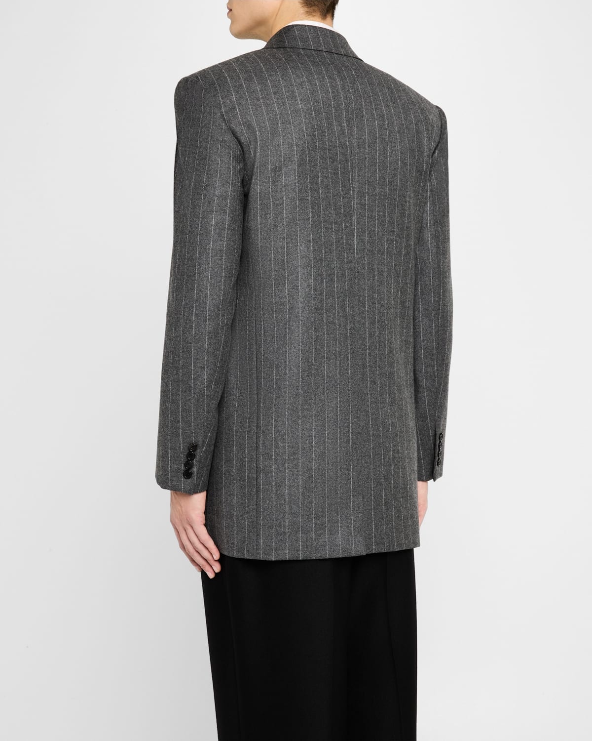 Men's 6-Button Pinstripe Sport Coat - 3