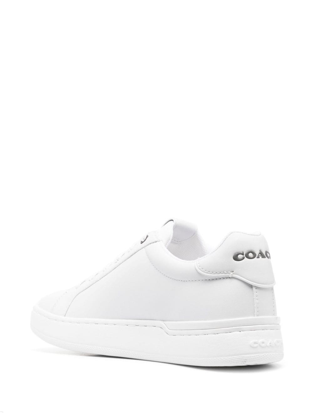 round-toe lace-up sneakers - 3