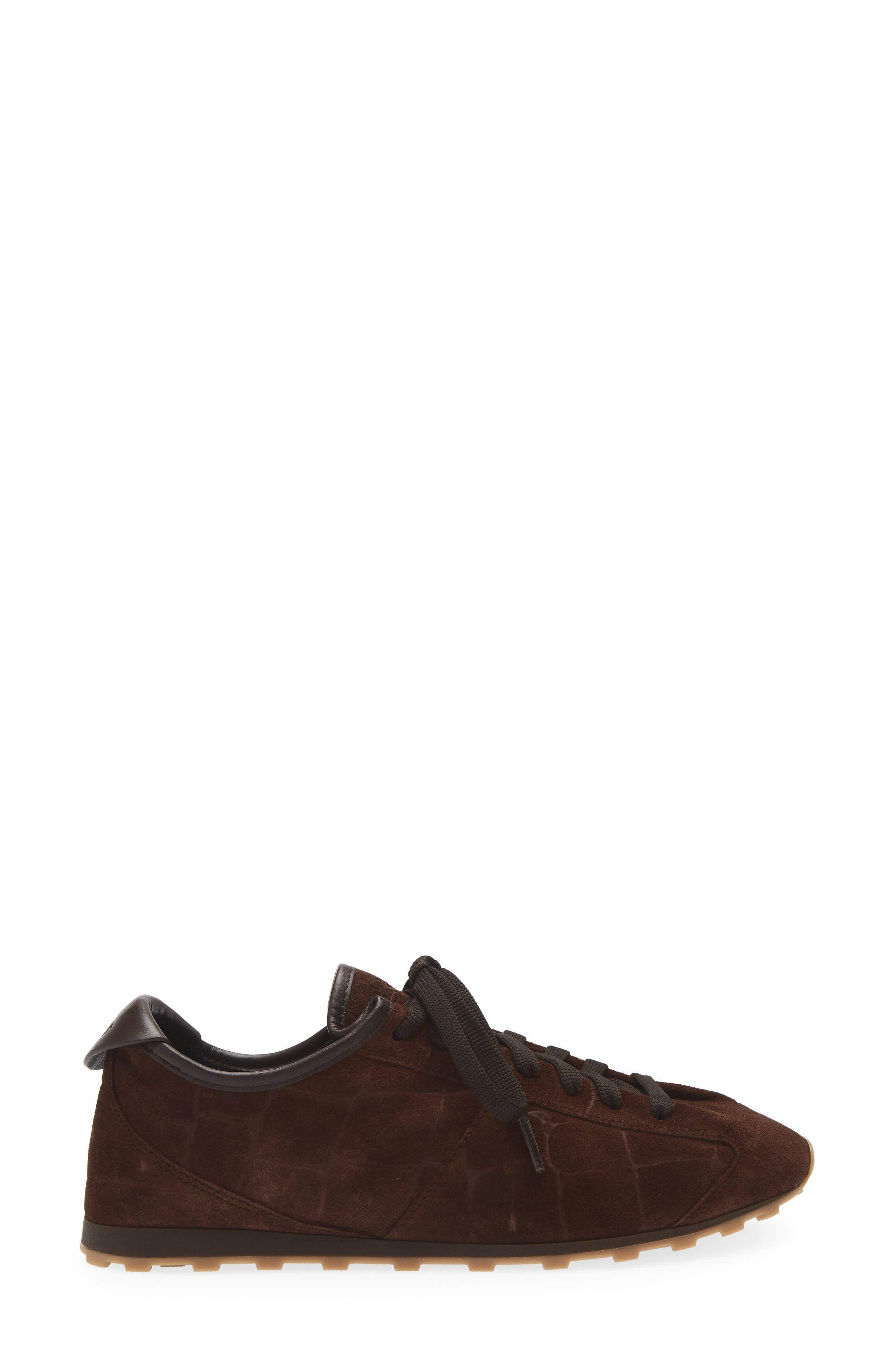 Jacquemus Suede Tennis Sneaker in Dark Brown 880 at Nordstrom - 3