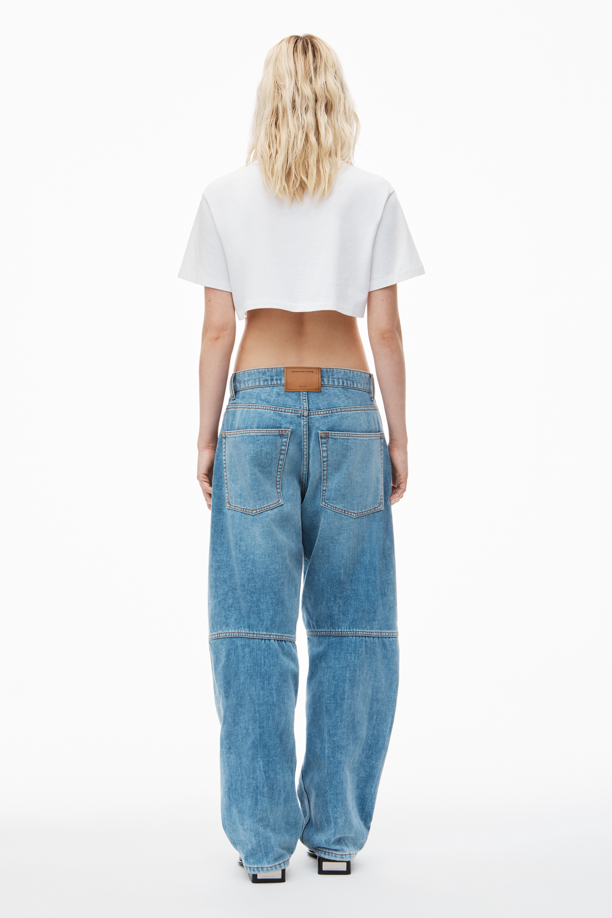 CROPPED TEE IN HIGH TWIST JERSEY - 4