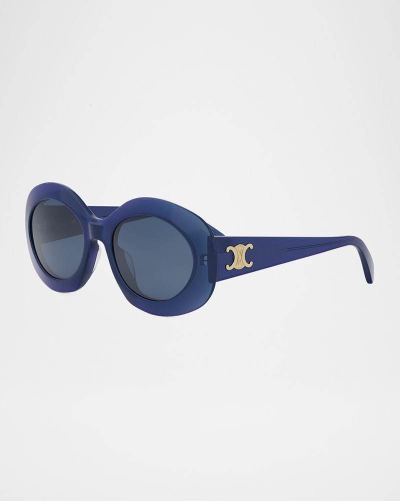 Triomphe Round Acetate Sunglasses 3