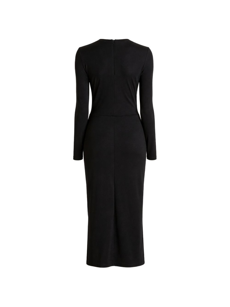 Vince side drape midi dress outlook