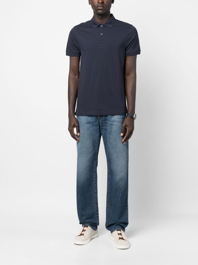 Sunspel short-sleeve cotton polo shirt outlook