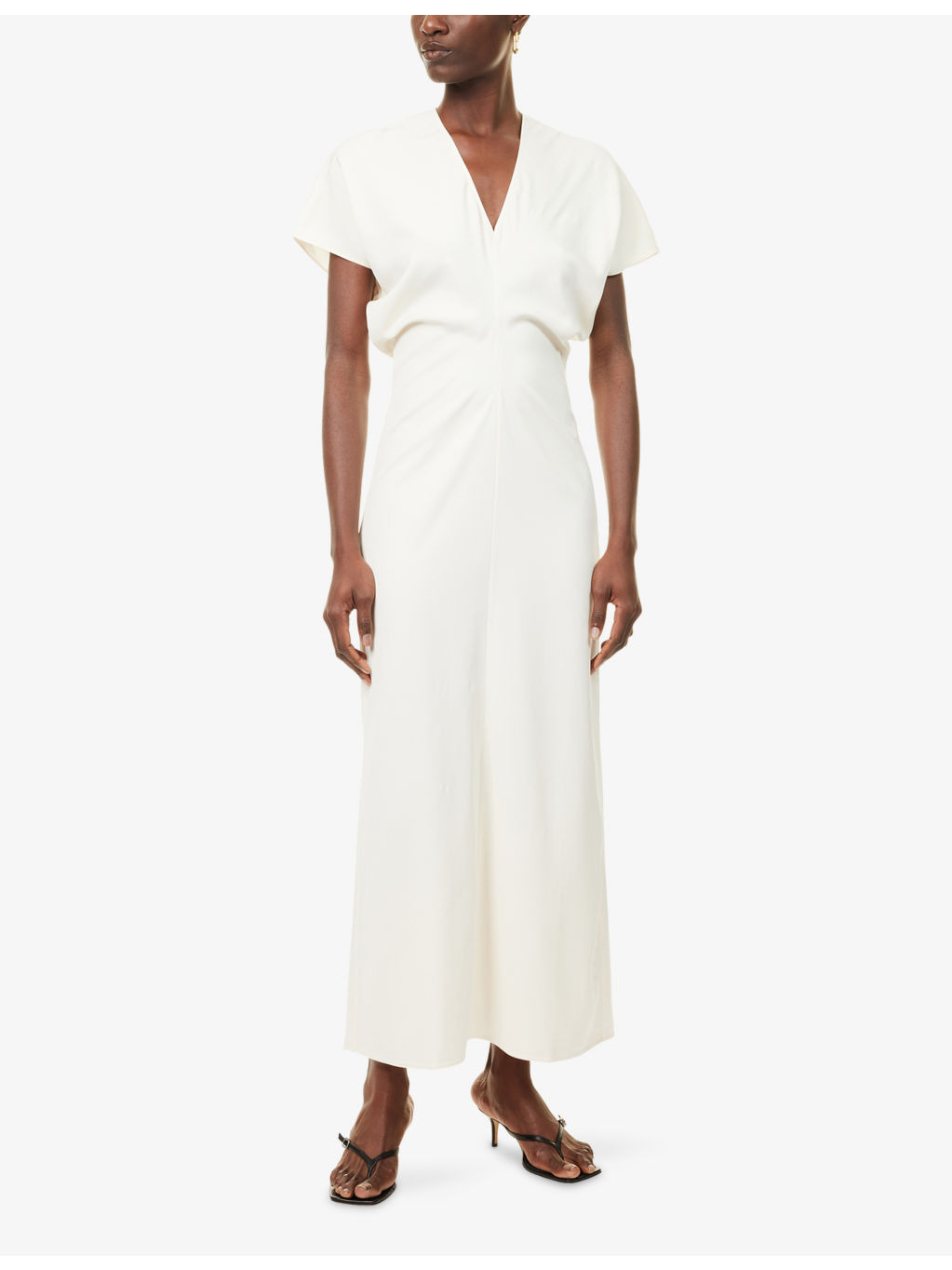 Zadig V-Neck Stretch-Wove Midi Dress - 3