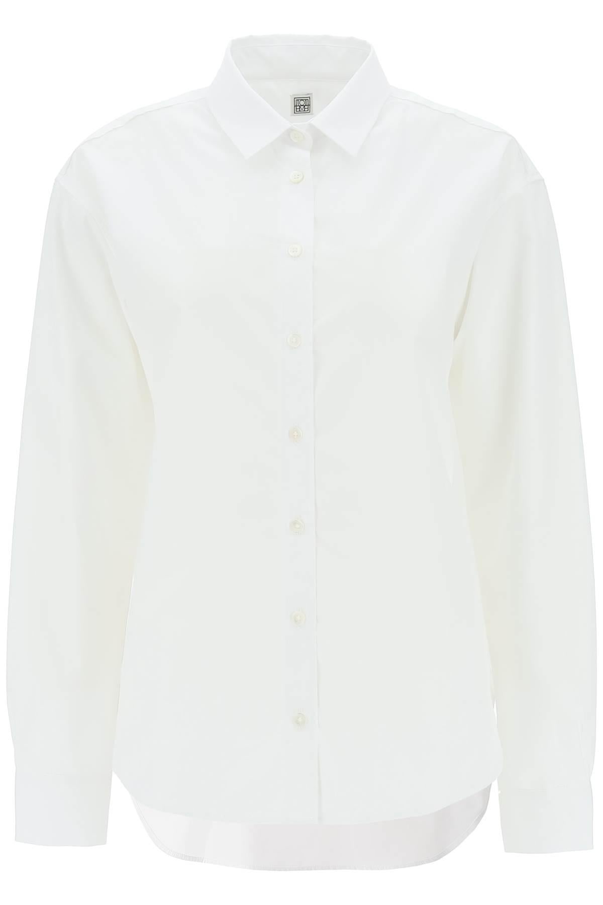 LOGO-EMBROIDERED COTTON SHIRT - 1