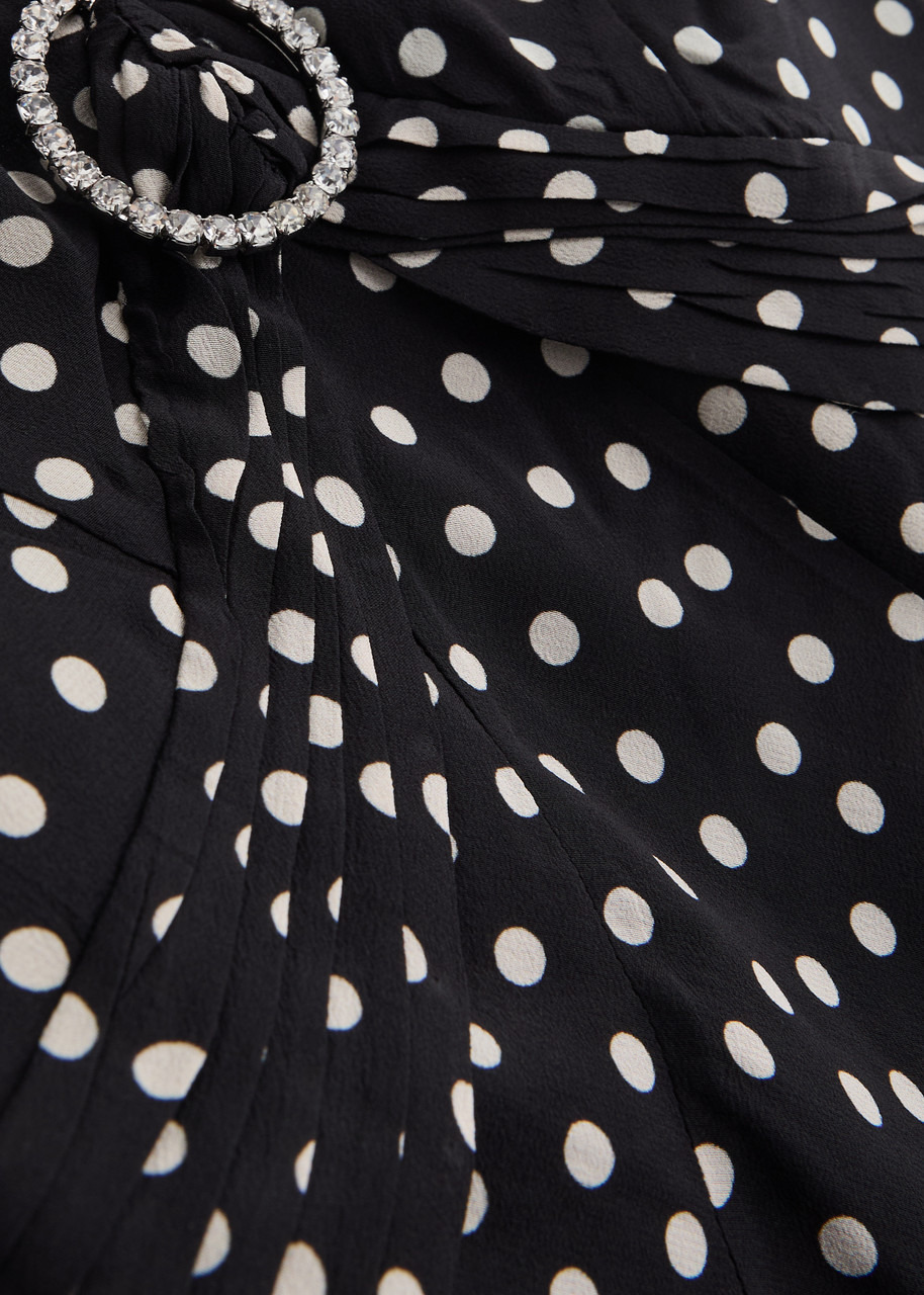 Rixo Federica Polka Dot-print Silk-chiffon Maxi Dress - 5