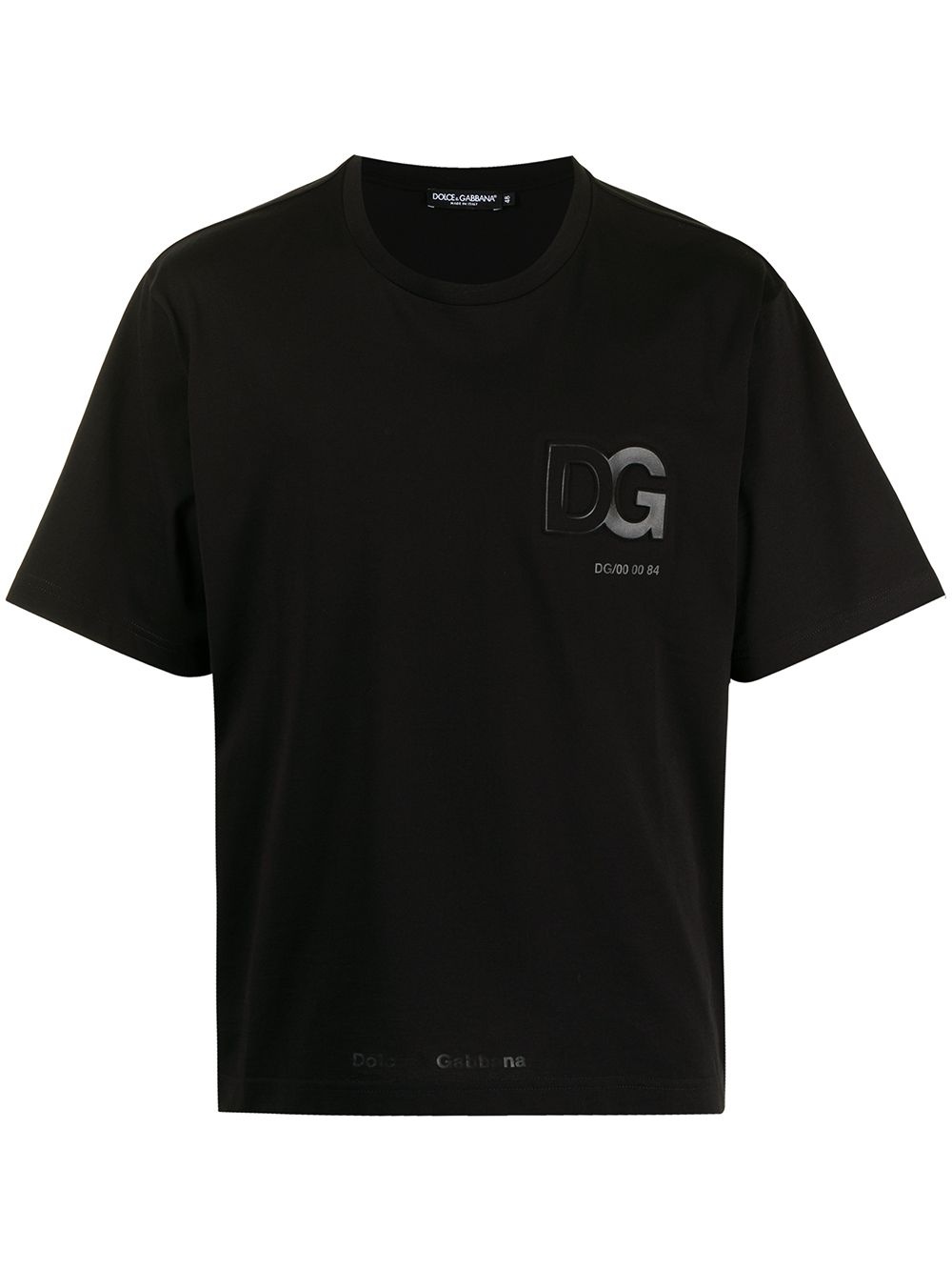 logo-embossed cotton T-shirt - 1