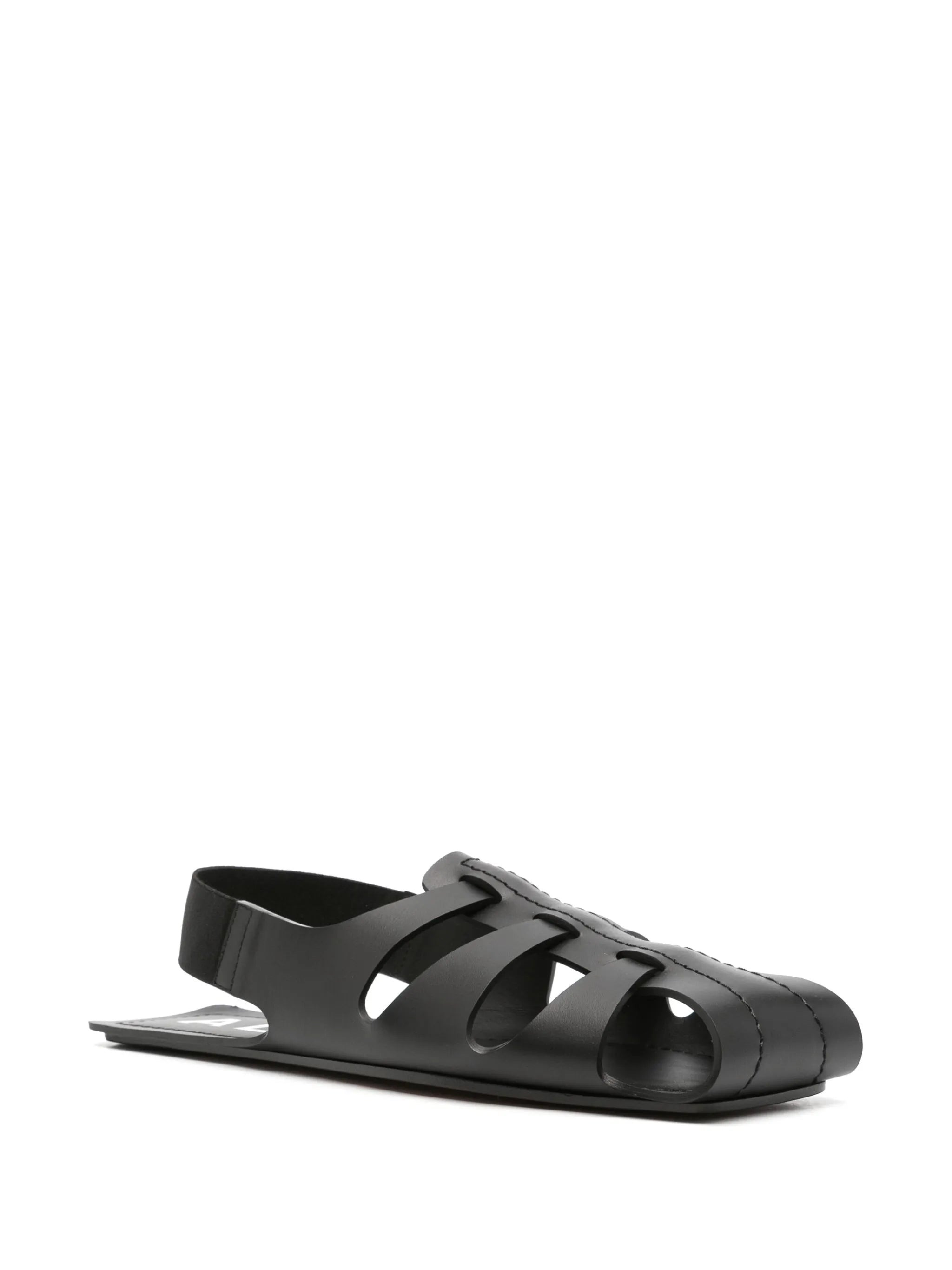 caged-design flat sandals - 2