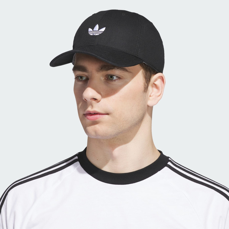 Relaxed Trefoil Strapback Hat 4