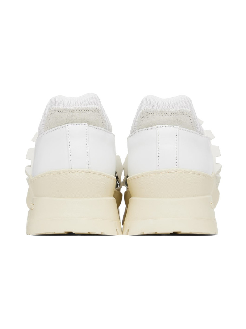 White Paneled Sneakers 2