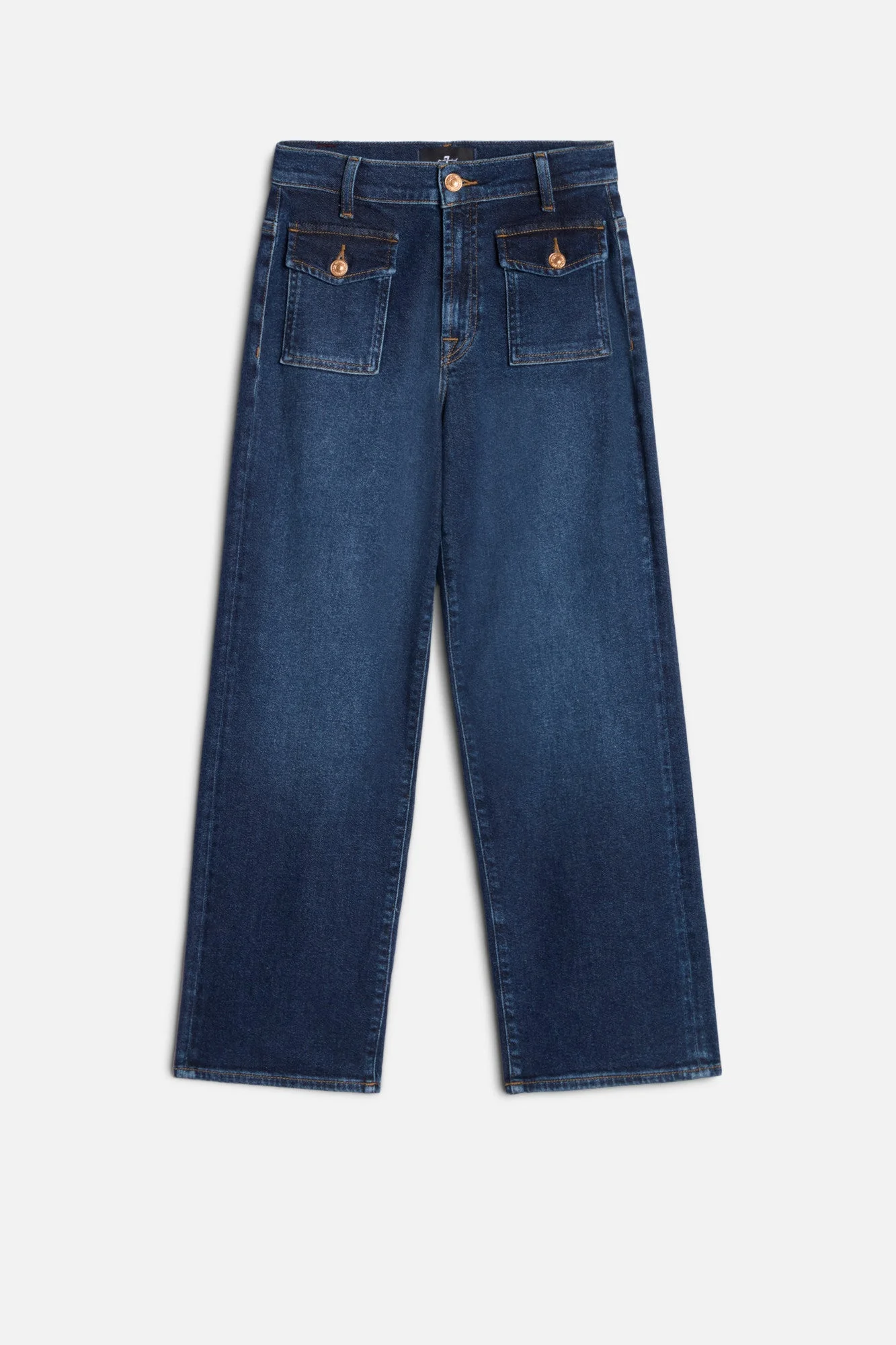 STOVEPIPE STRAIGHT ANKLE in Luxe Vintage Blue Vibe - 1