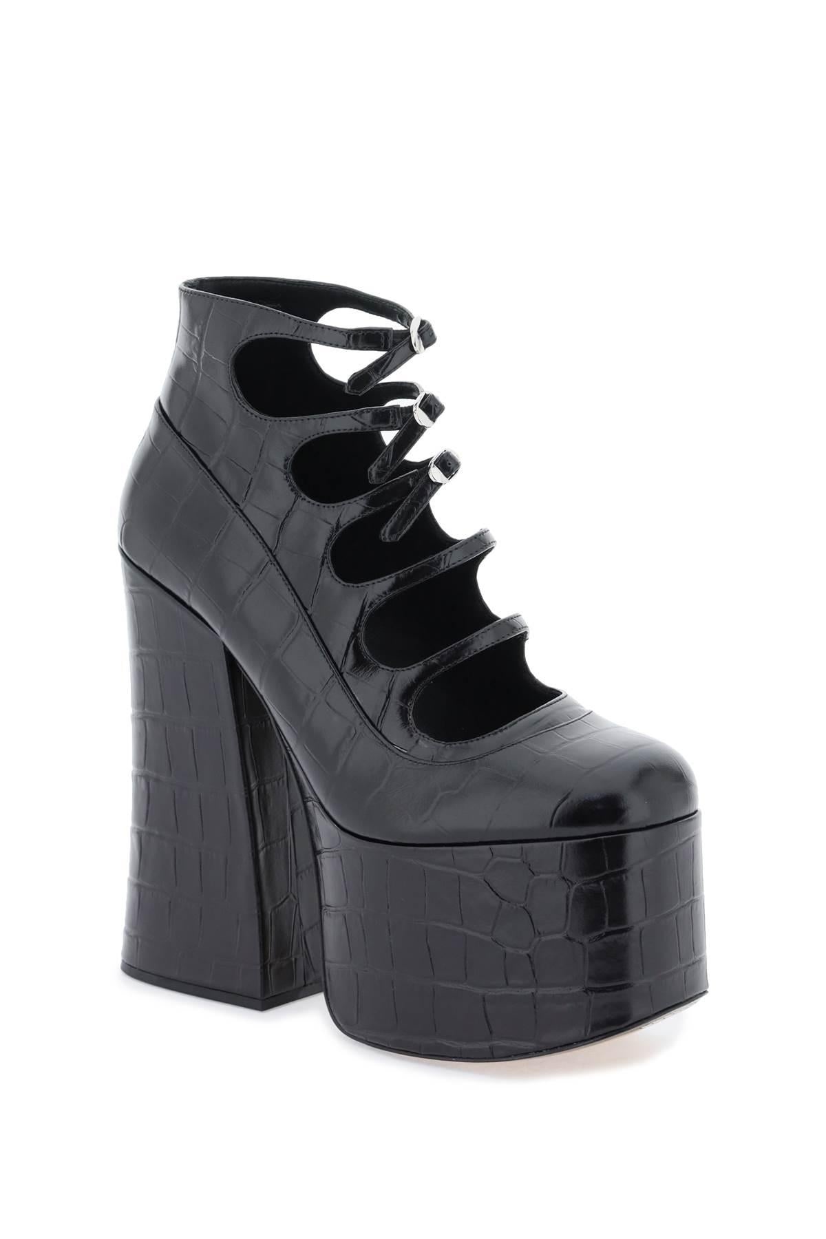 THE CROC EMBOSSED KIKI ANKLE BOOTS - 4