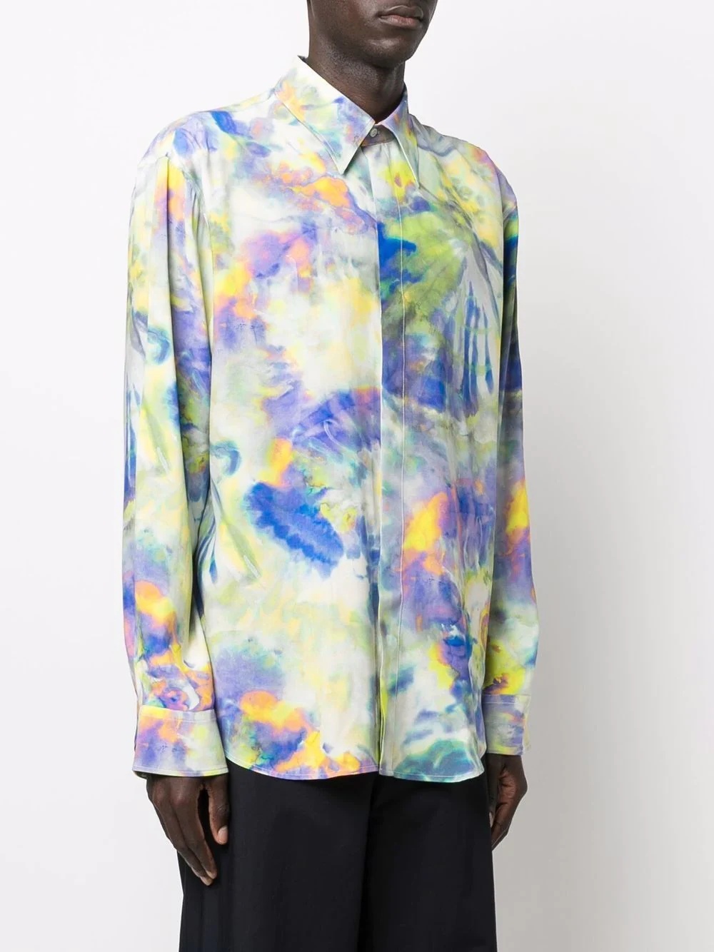 tie-dye print shirt - 3