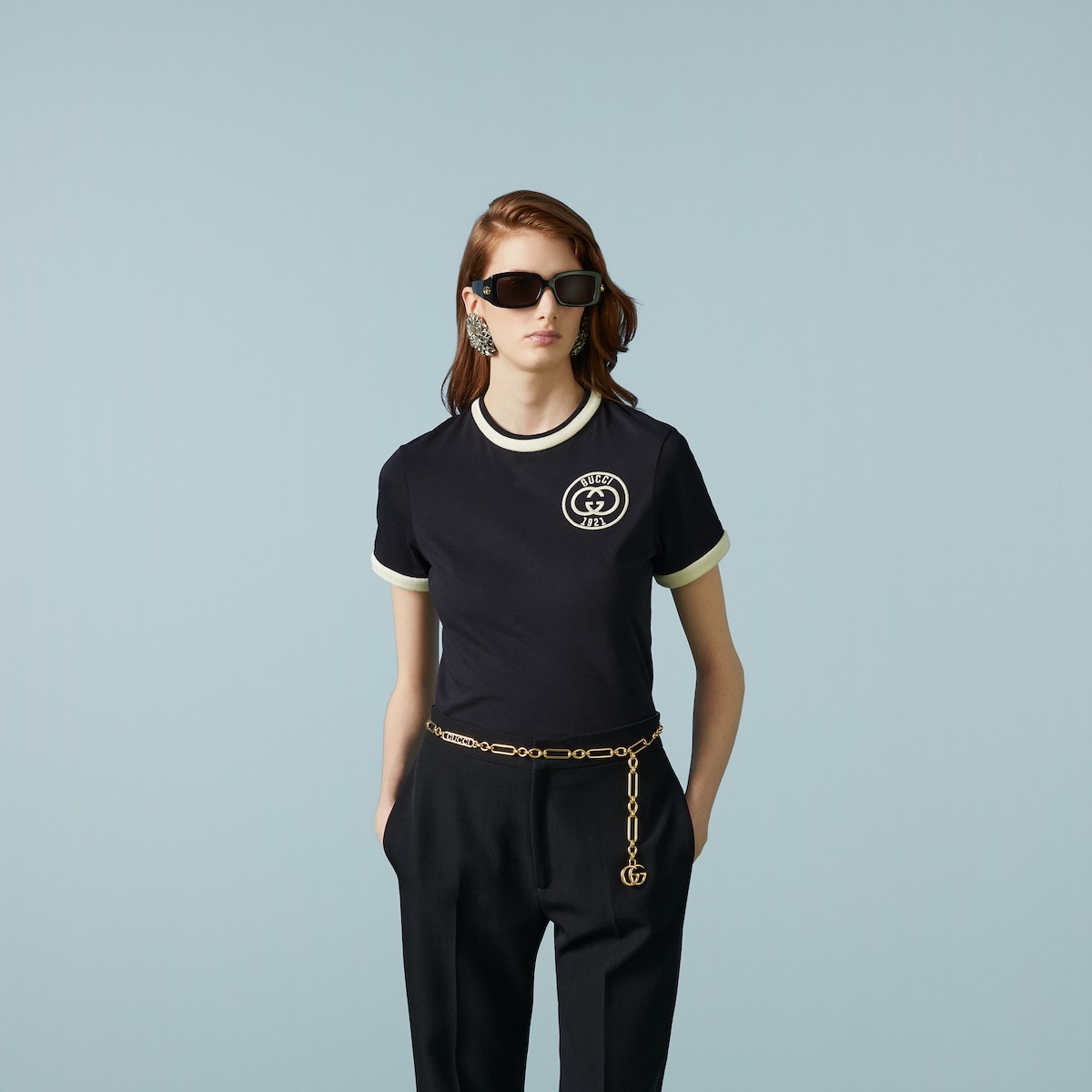 Gucci Navy Cotton Piqué Sweatpants