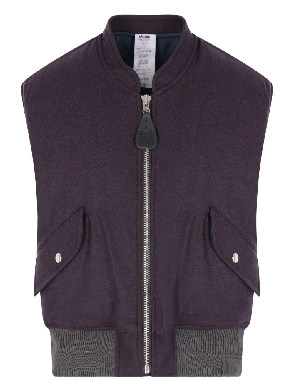 zip-up gilet - 1