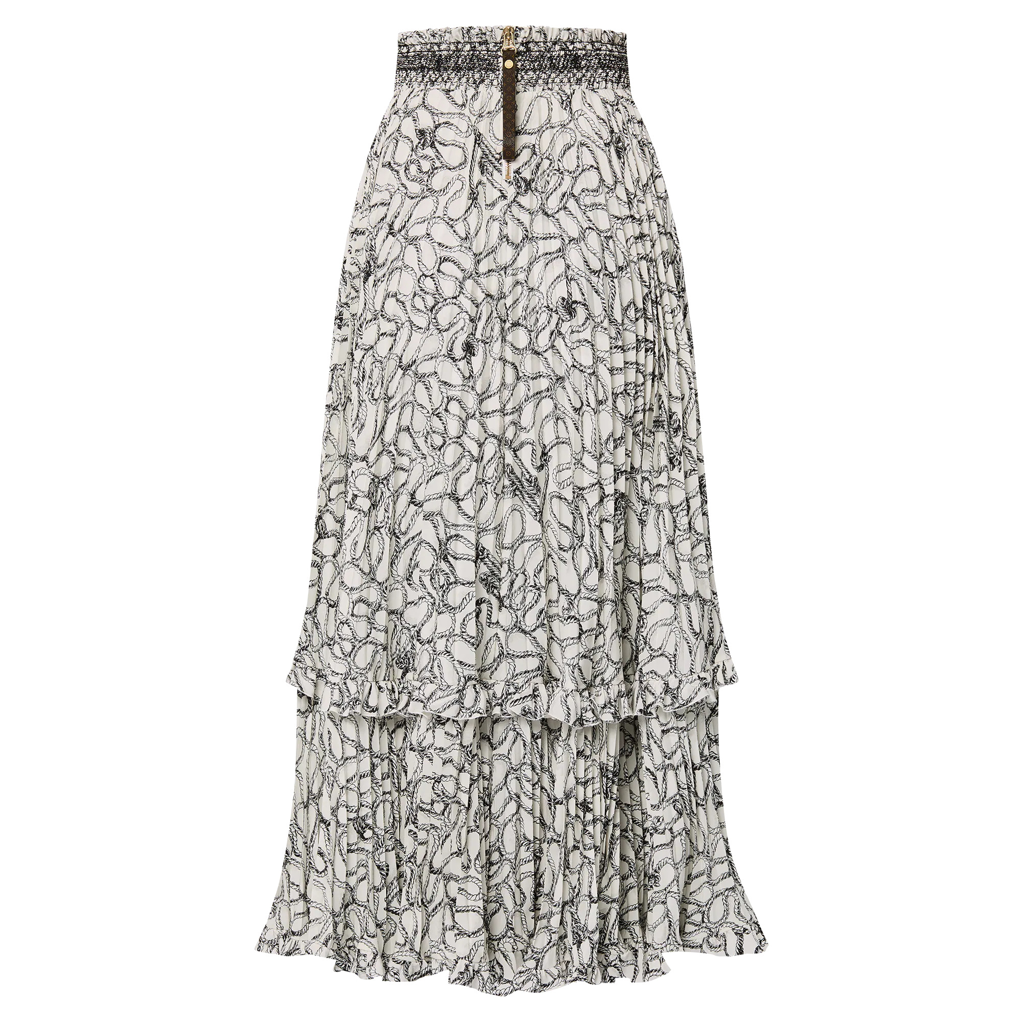 Embroidered Band Skirt - 3