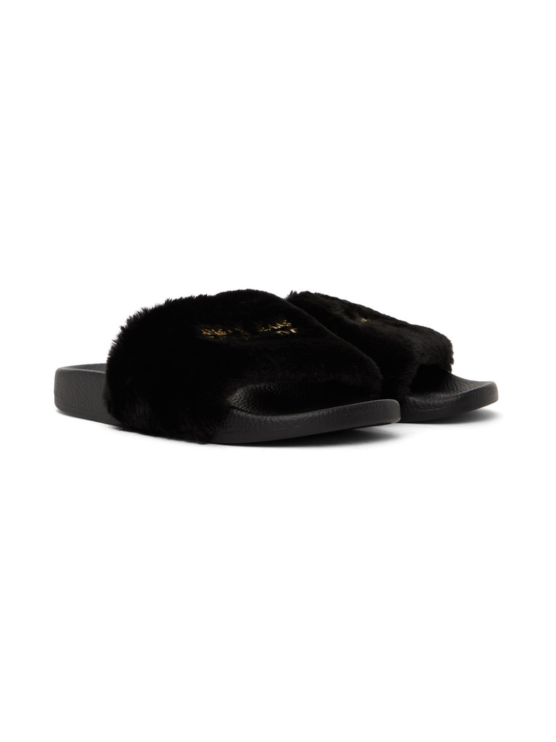 Black Shelly Slides 4