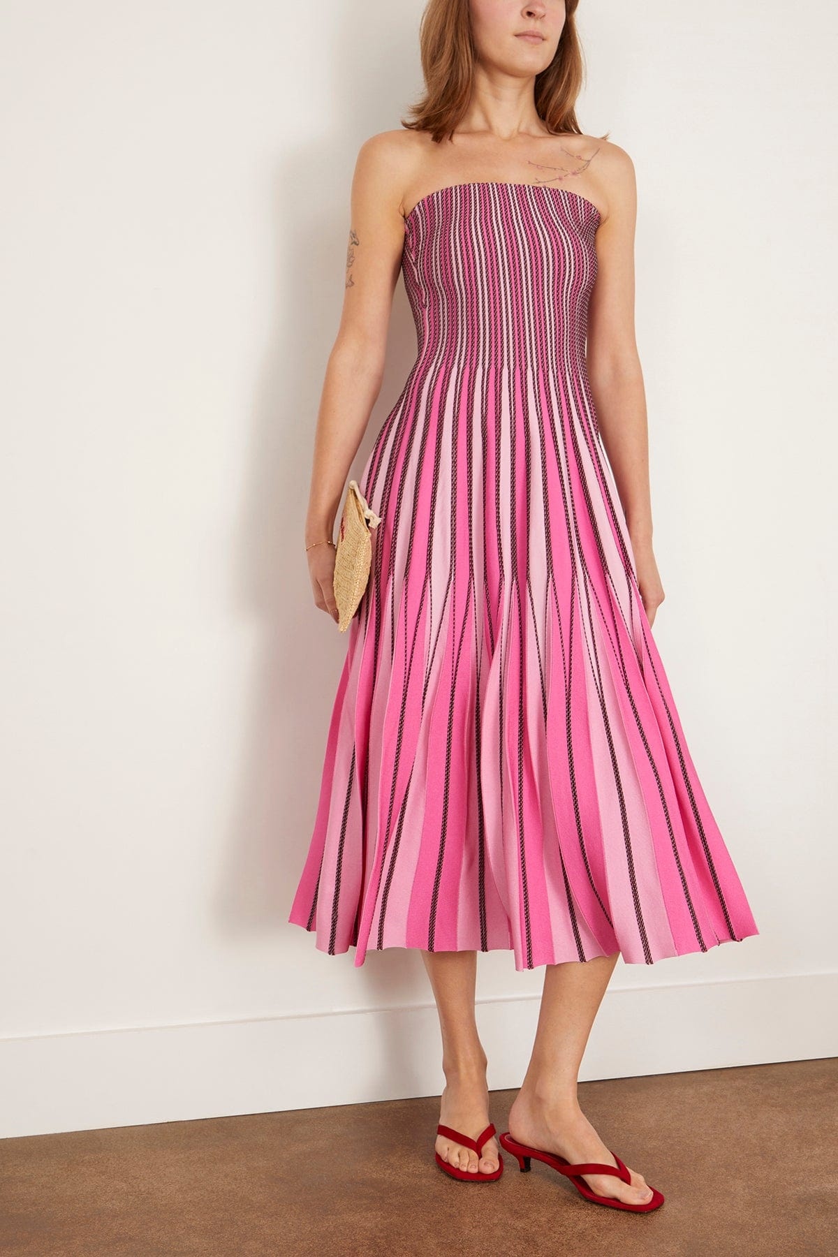 Soleil Midi Dress in Berry Multi - 2