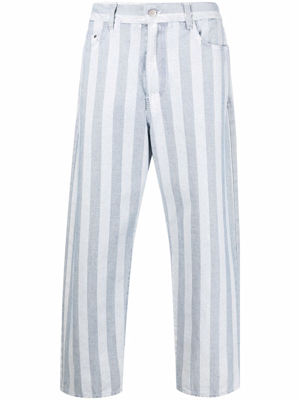 Belli Fuori striped wide-leg jeans - 1