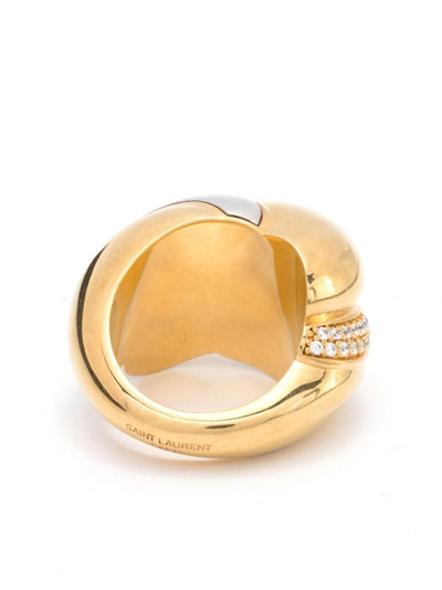SAINT LAURENT Whirlwind crystal ring outlook