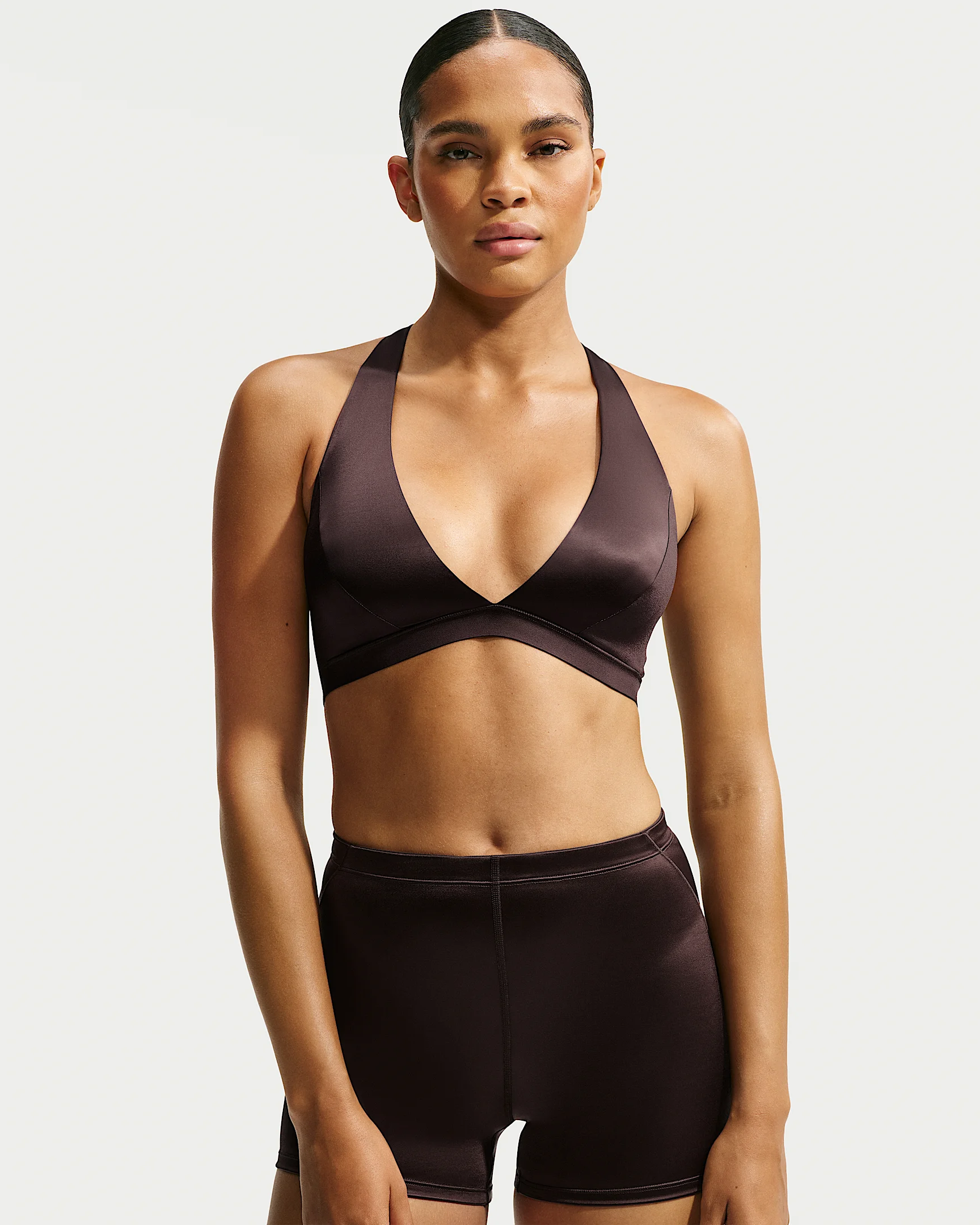 NikeSKIMS Satin Shine Women's Halter Bra - 1