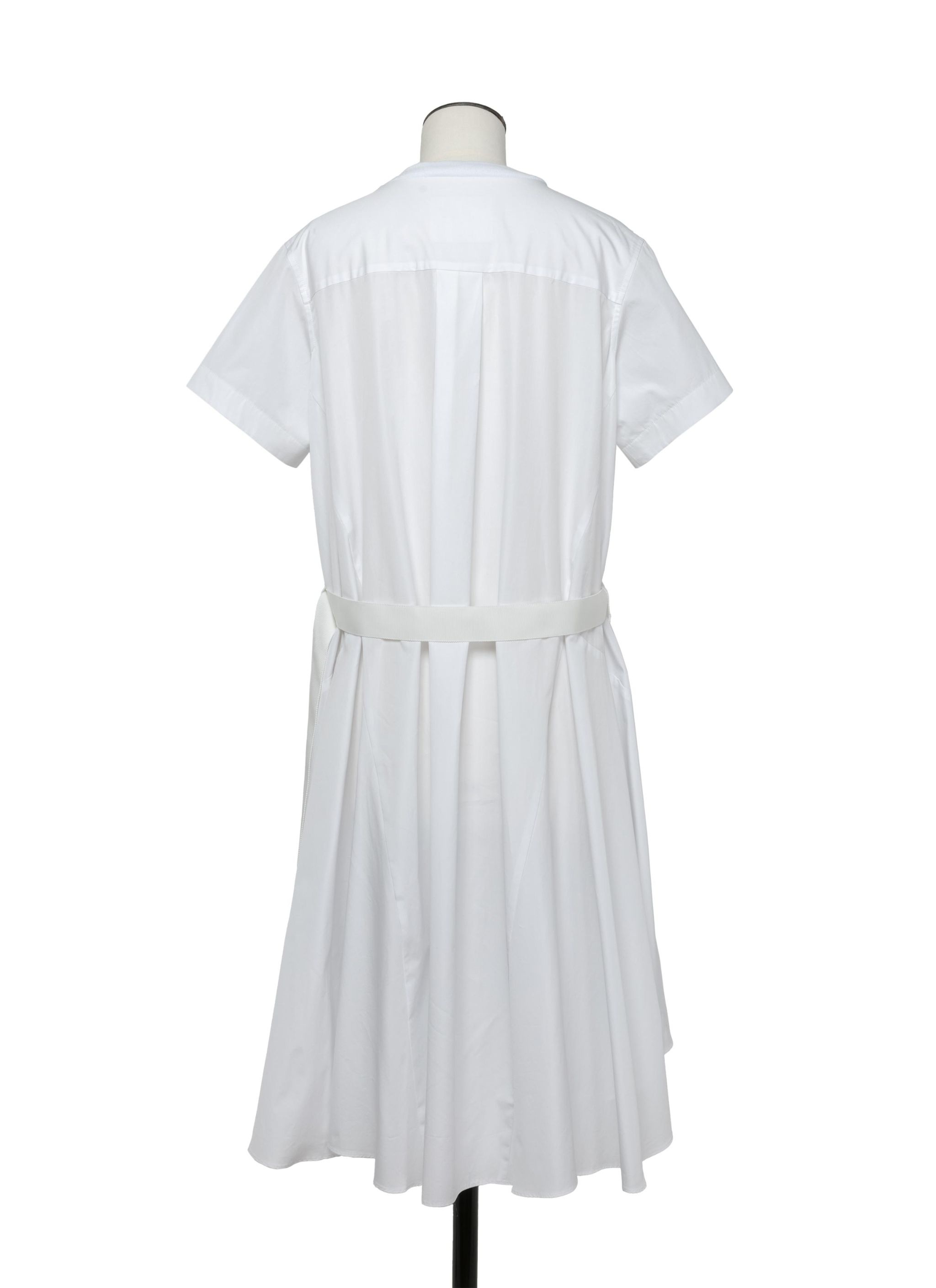 Thomas Mason Cotton Poplin x Cotton Jersey Dress - 4