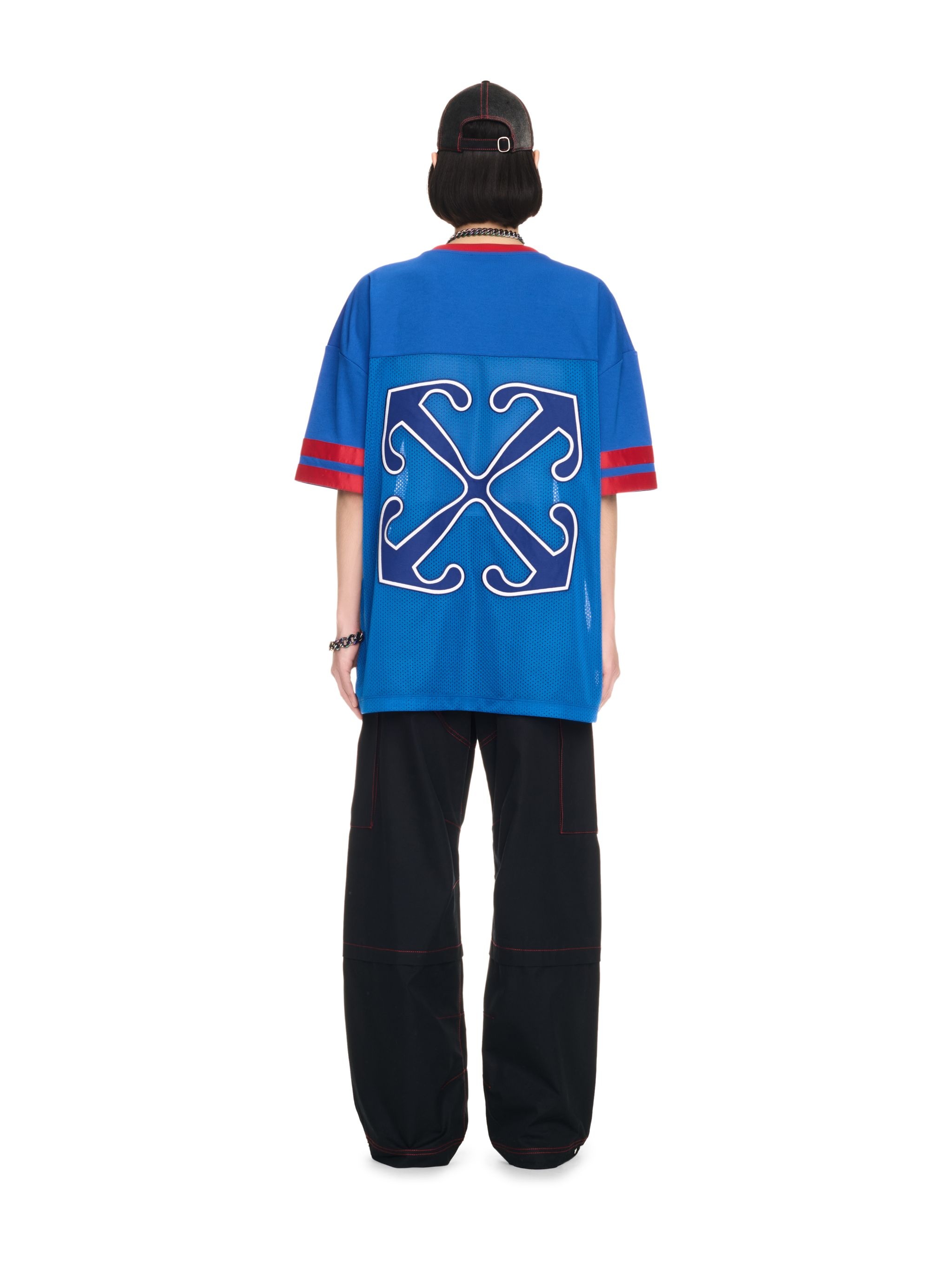 Black Cotton Arrow Cargo Pants - 4
