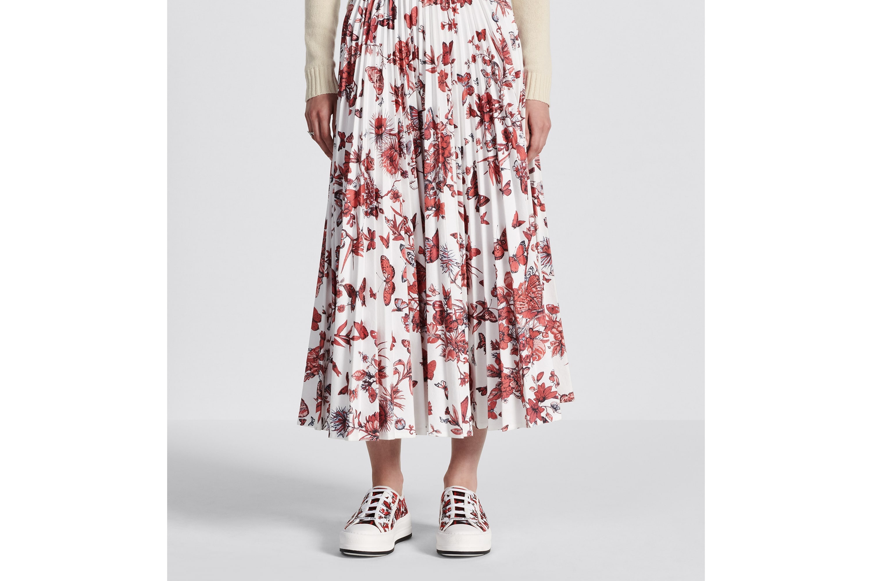 Mid-Length Pleated Skirt - 4