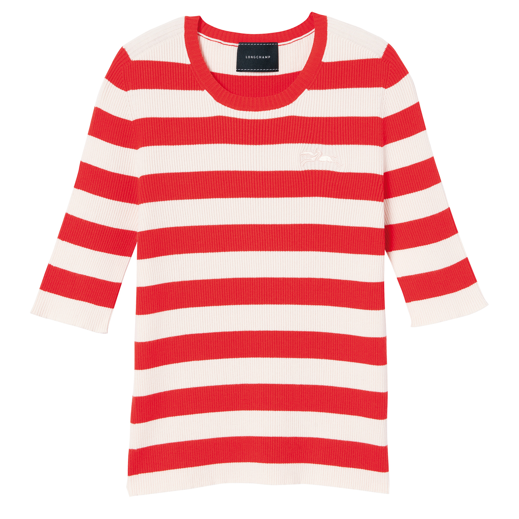 Spring/Summer 2023 Collection Knitted t-shirt Orange/Pale Pink - OTHER - 1