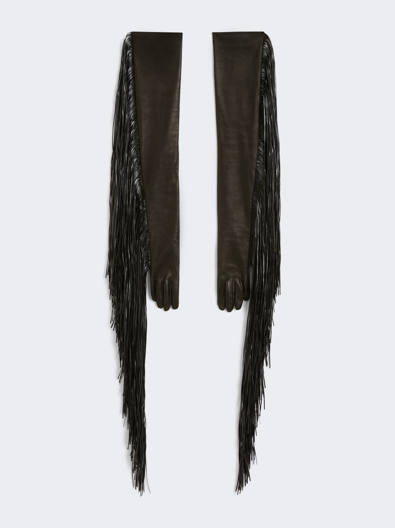 ANGEL1234 Long gloves with fringes - RUNWAY 1