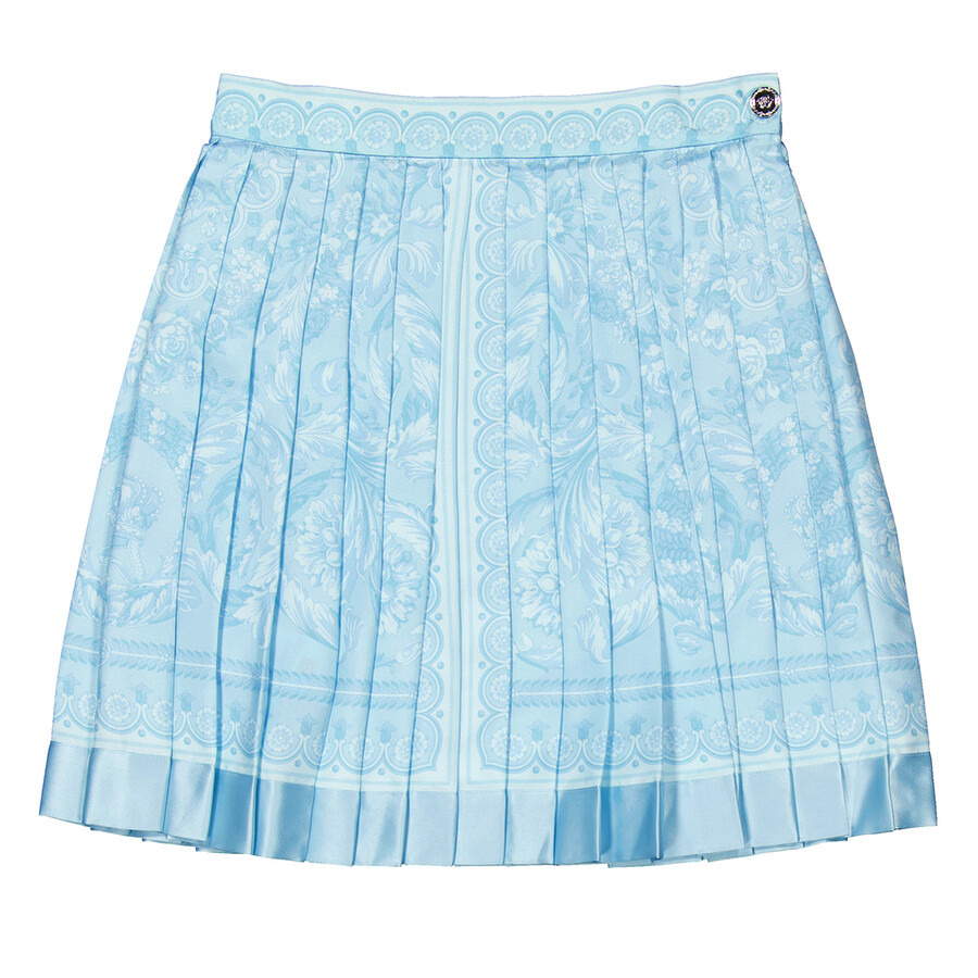 Versace Barocco Print Silk Mini Skirt - 4