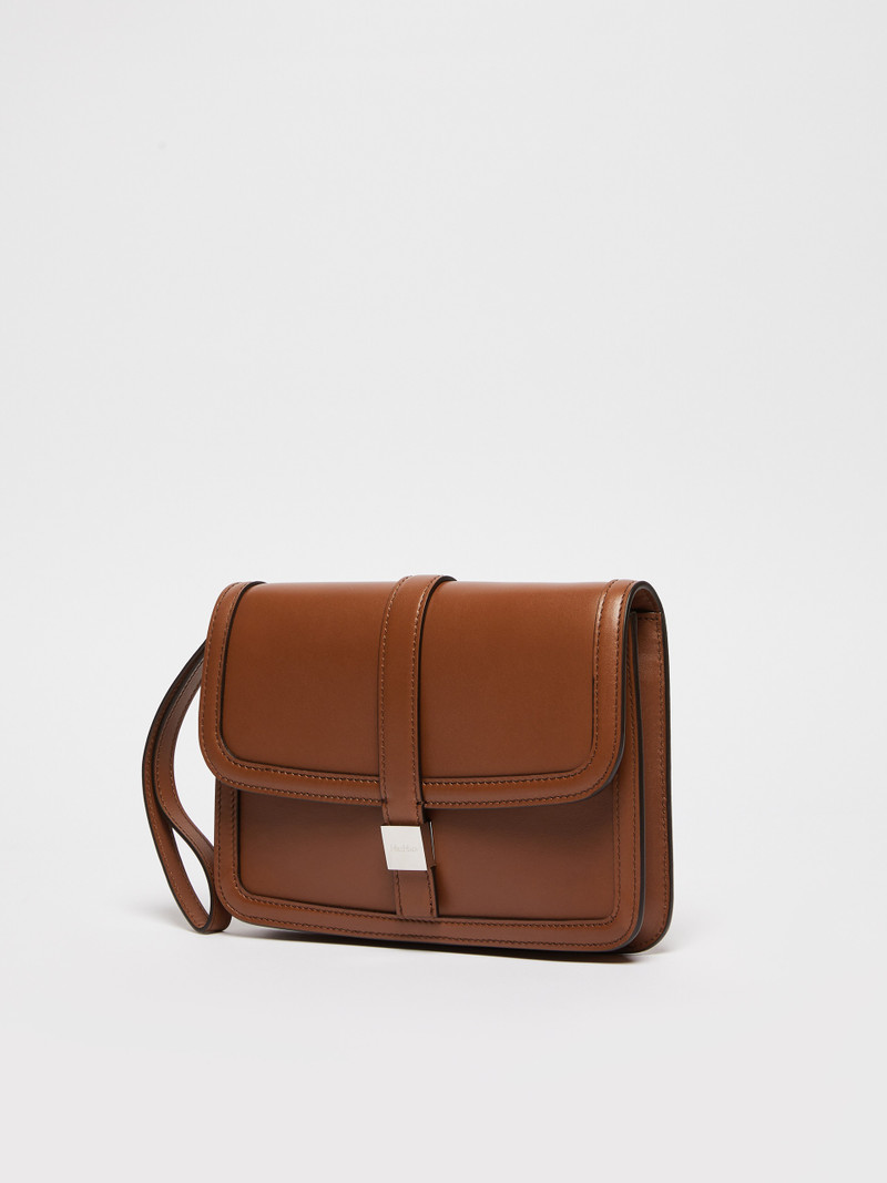 Max Mara BIANCACLUTCH Smooth leather clutch outlook