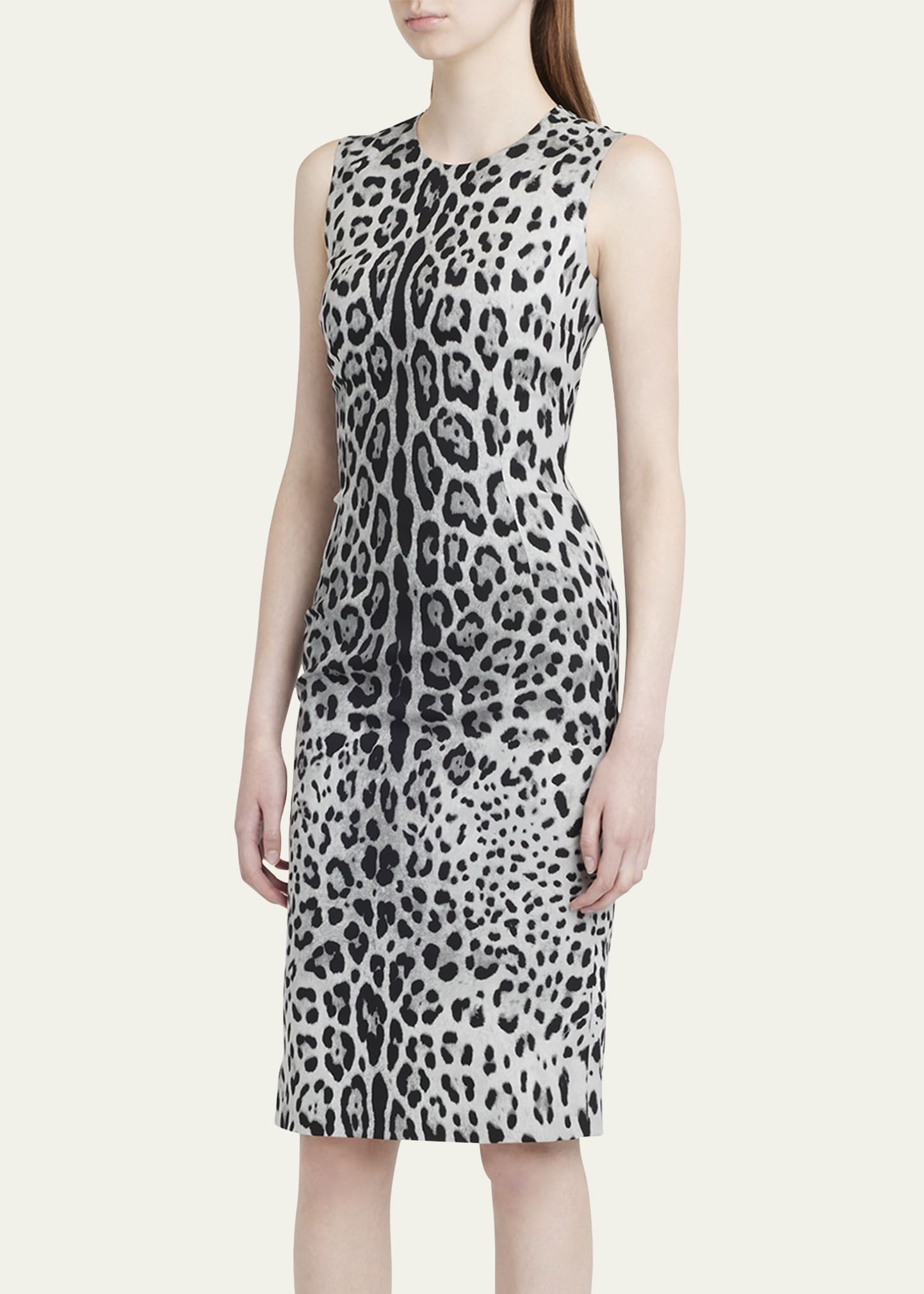 Printed Charmeuse Dress - 4