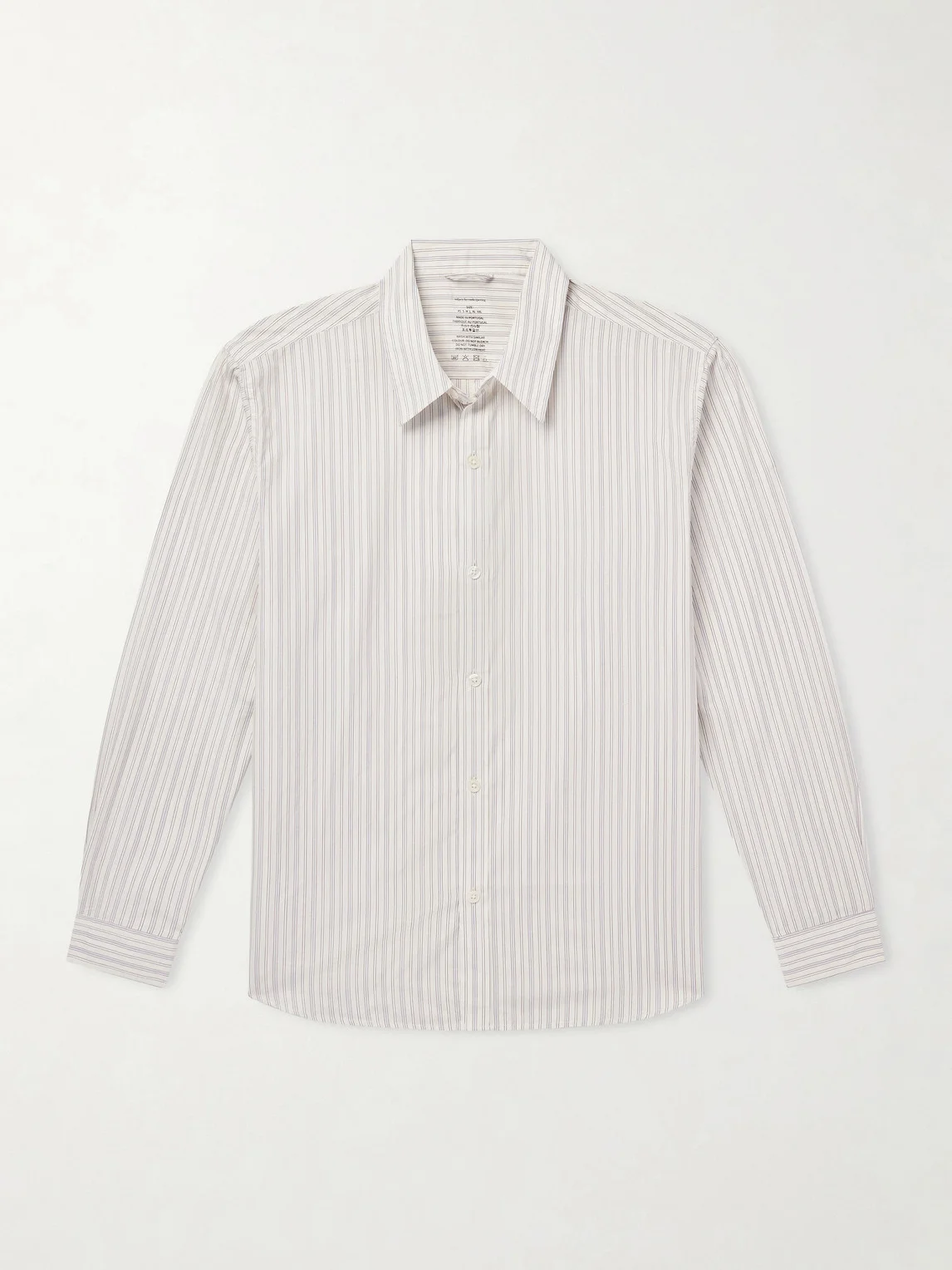 Evening Striped Cotton-Poplin Shirt - 1