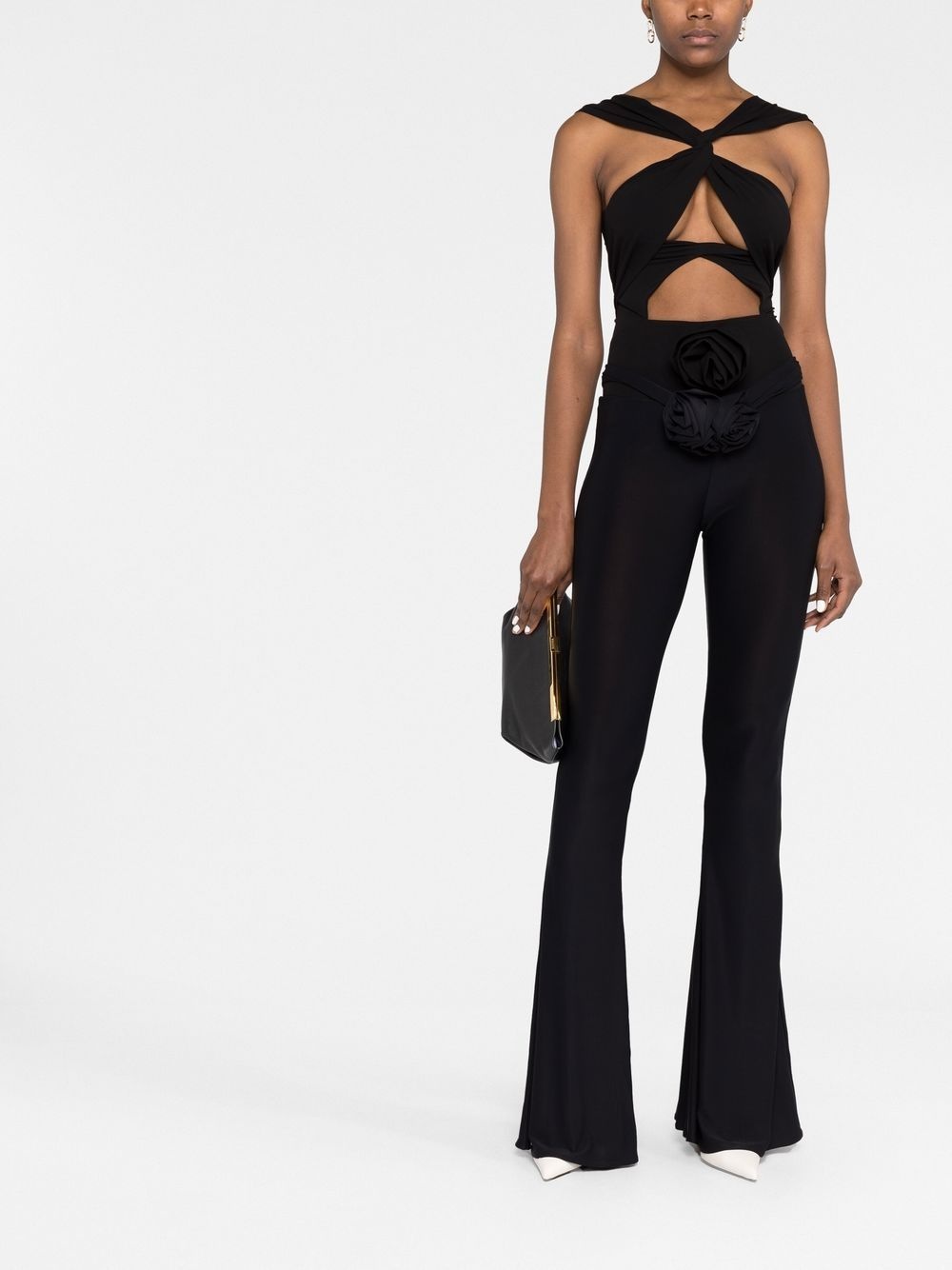 twisted cut-out bodysuit - 3