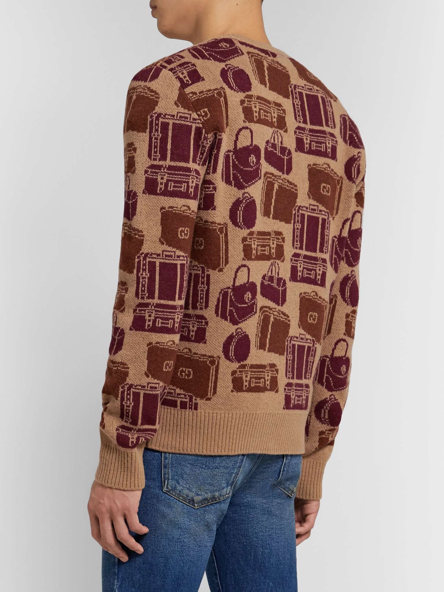 Logo-Jacquard Wool Sweater - 5