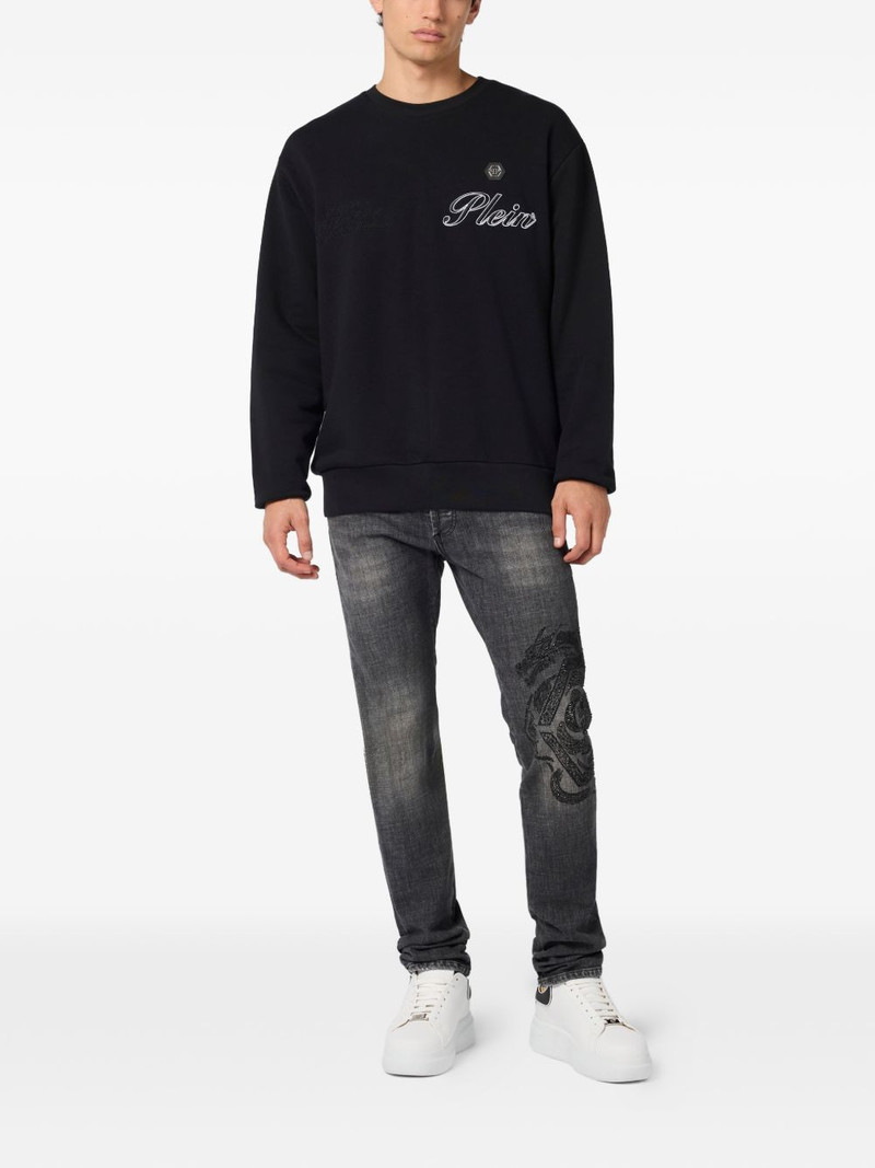 PHILIPP PLEIN crew-neck signature sweatshirt outlook