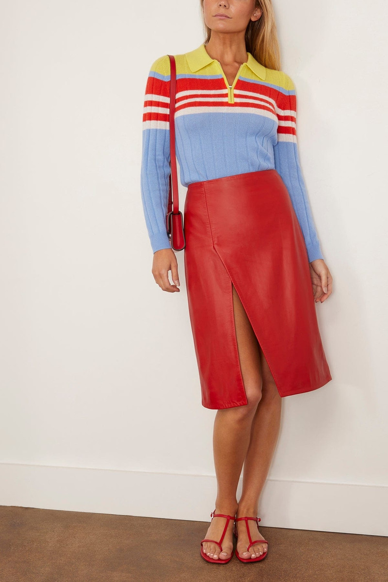 GUEST IN RESIDENCE Track Polo in French Blue Combo outlook