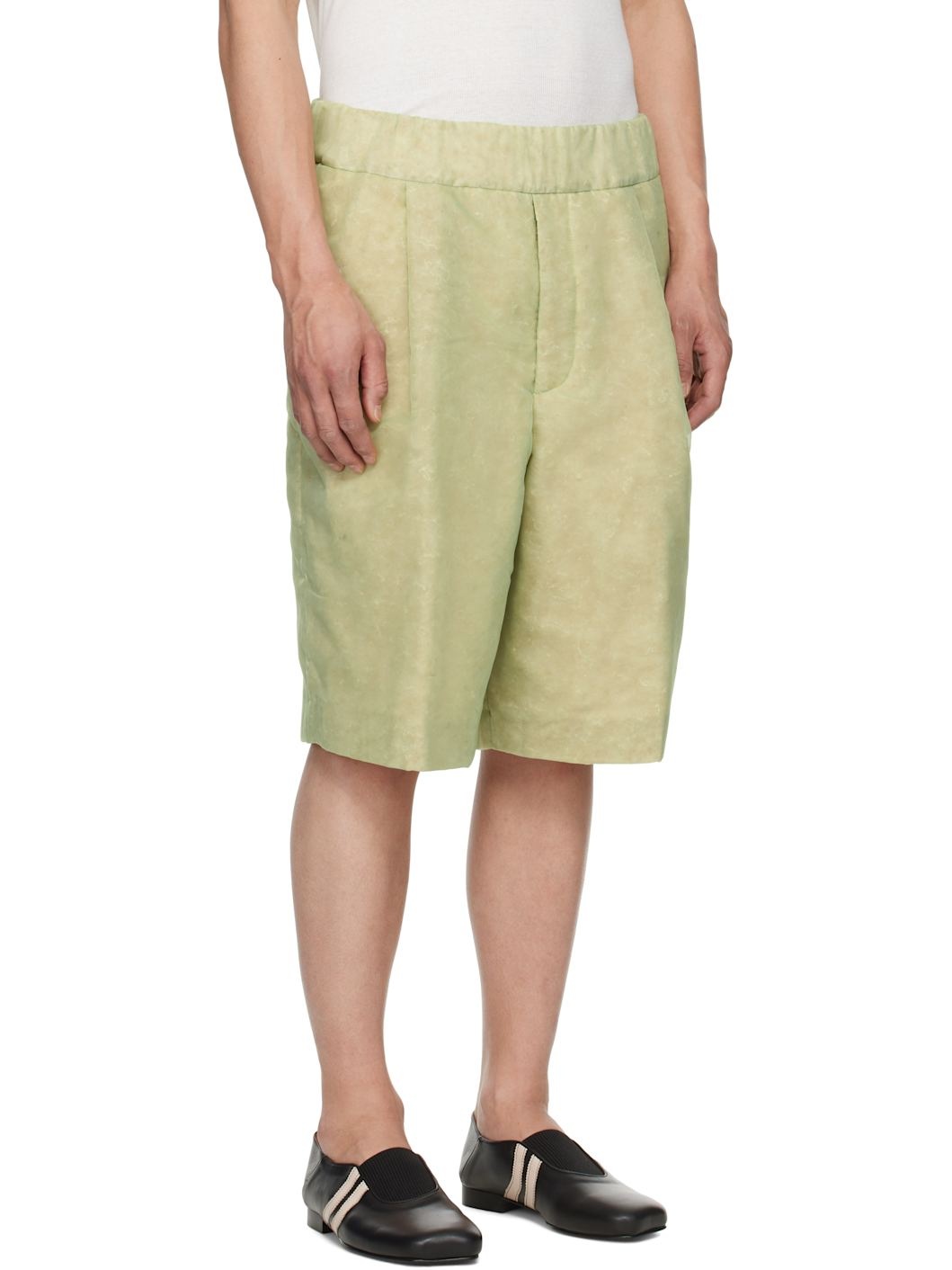 Green Layered Shorts - 2
