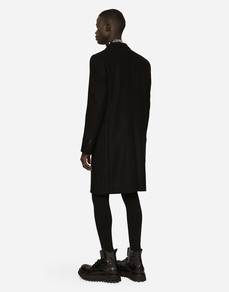 Deconstructed single-breasted wool coat - 3