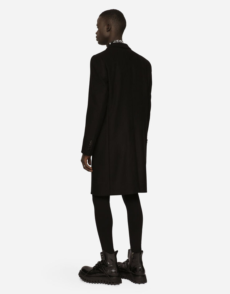 Deconstructed single-breasted wool coat 3