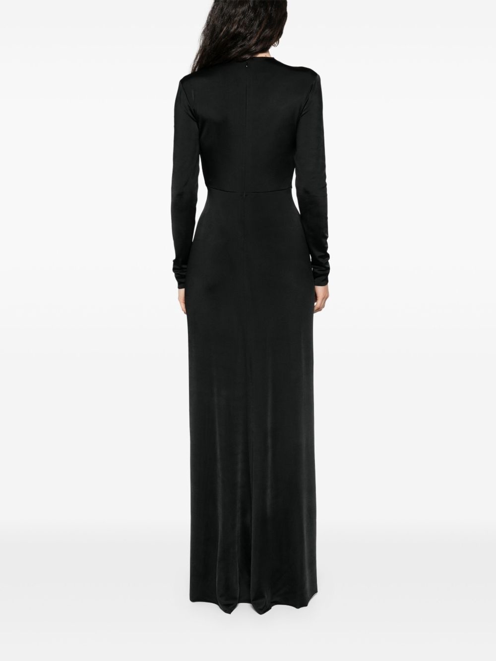 long-sleeved maxi dress - 4