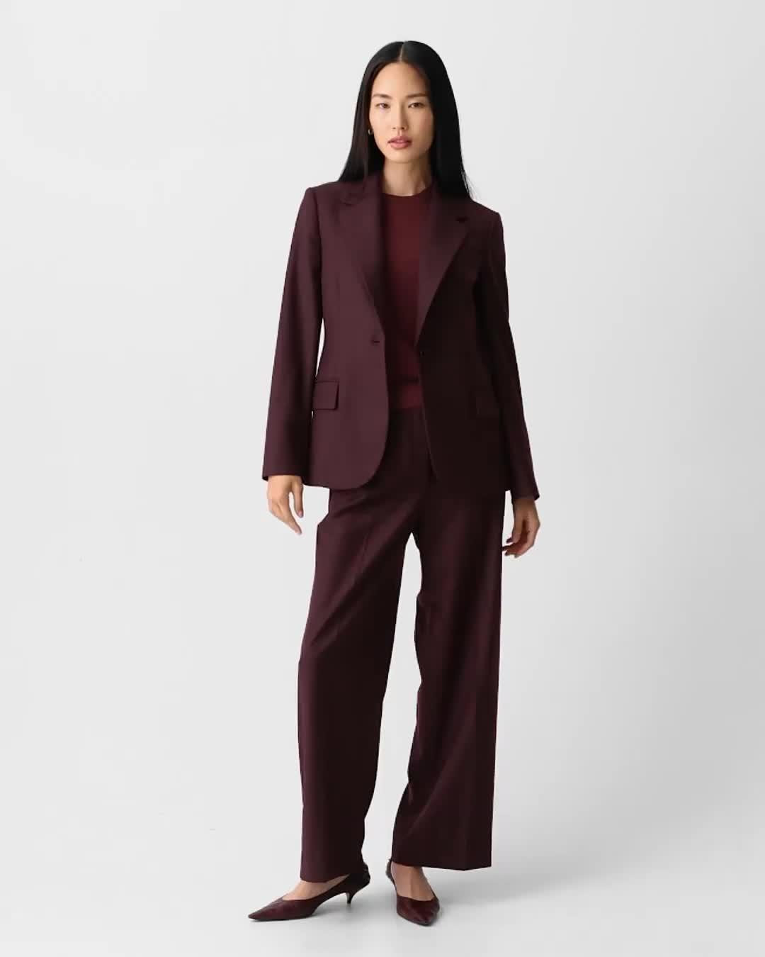 Lynnia Blazer in Sleek Flannel - 7