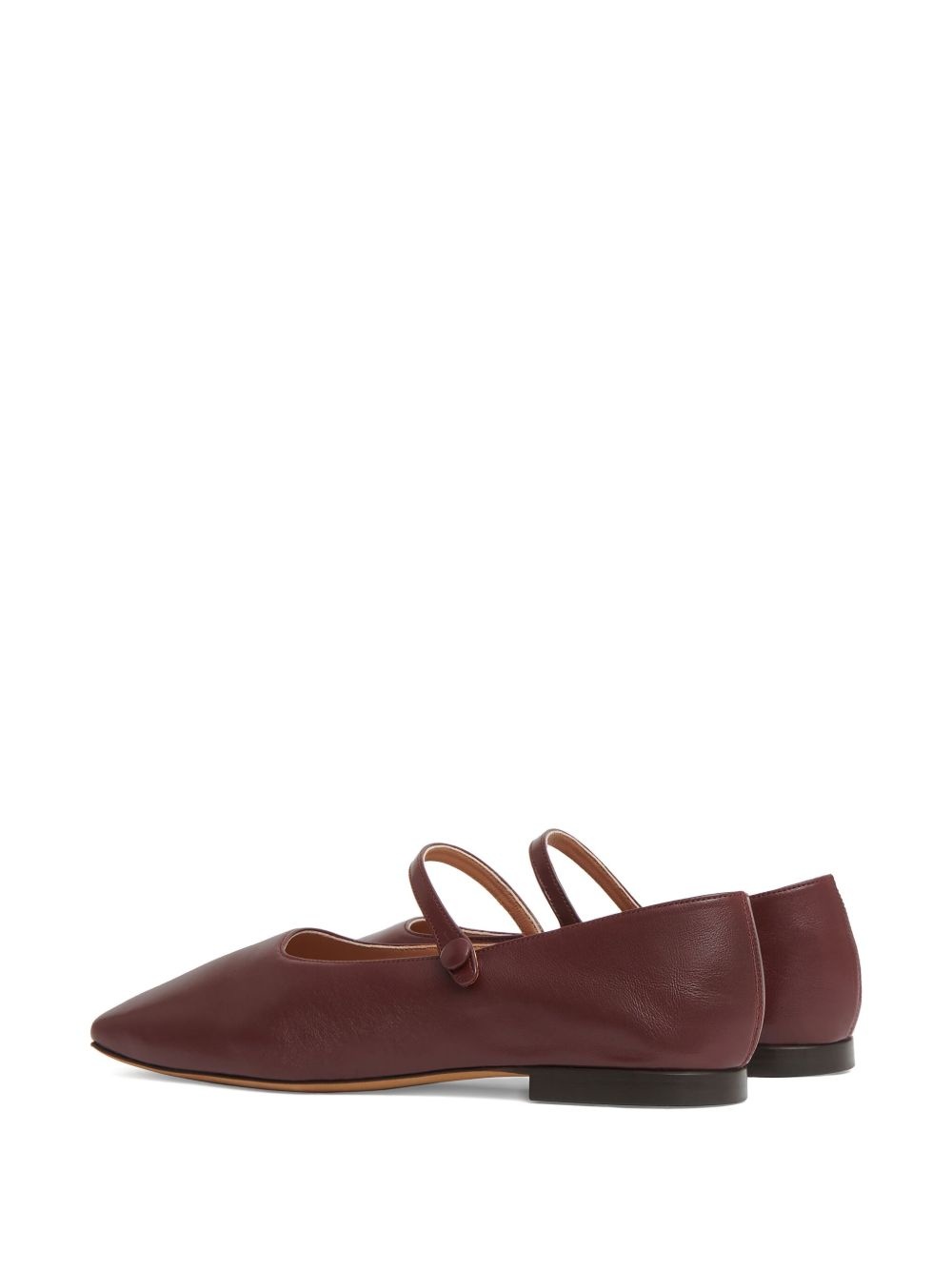 square-toe ballerina shoes - 3