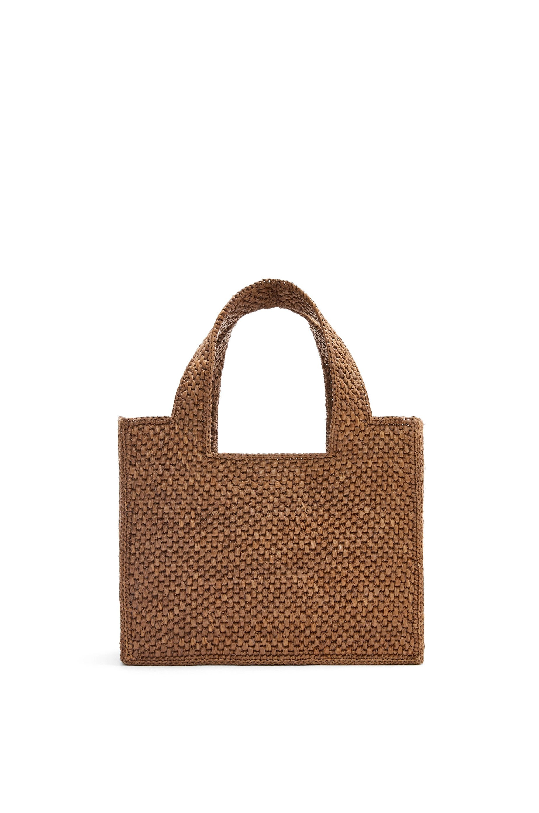 Lemur small Font Tote in raffia - 4