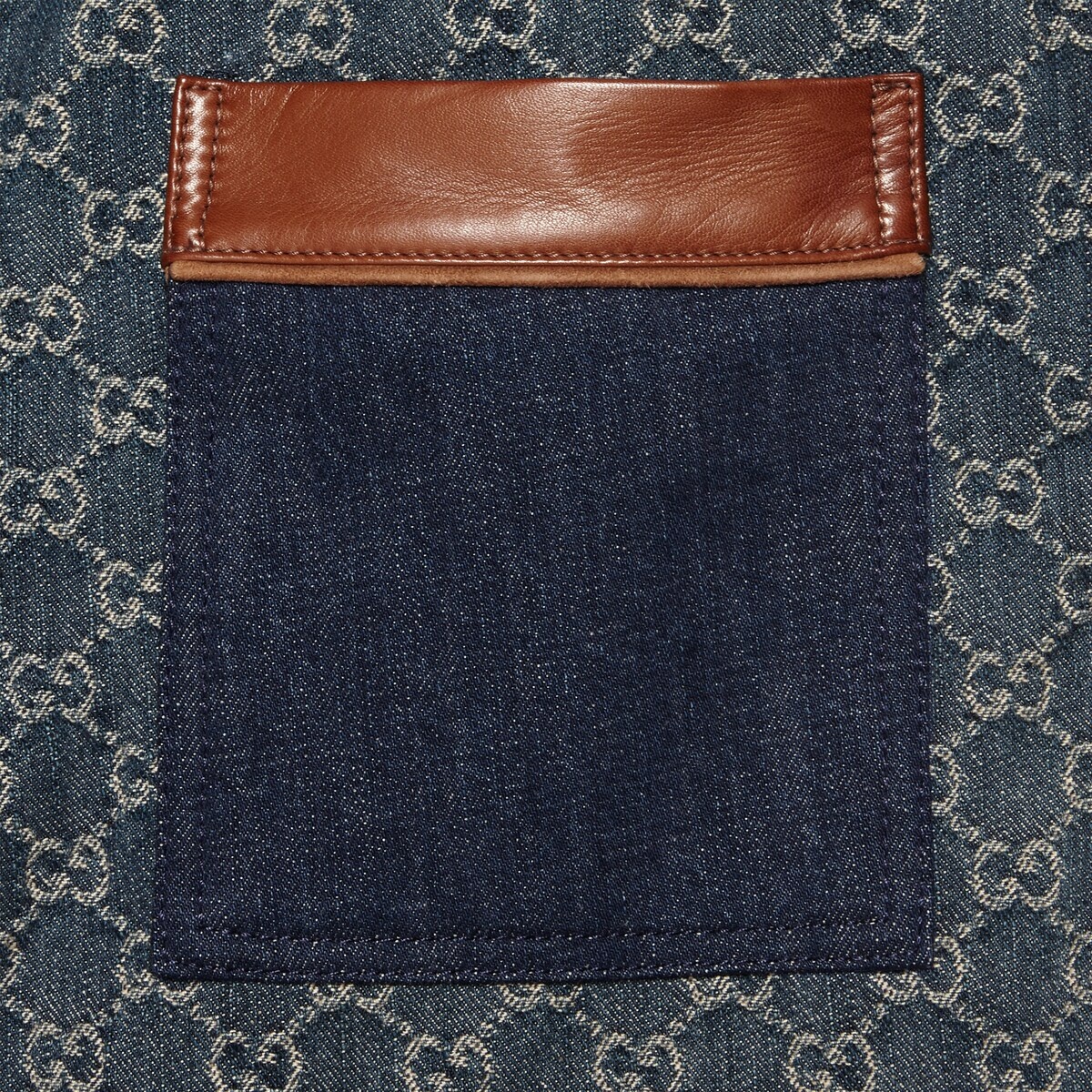 GG jacquard denim pant