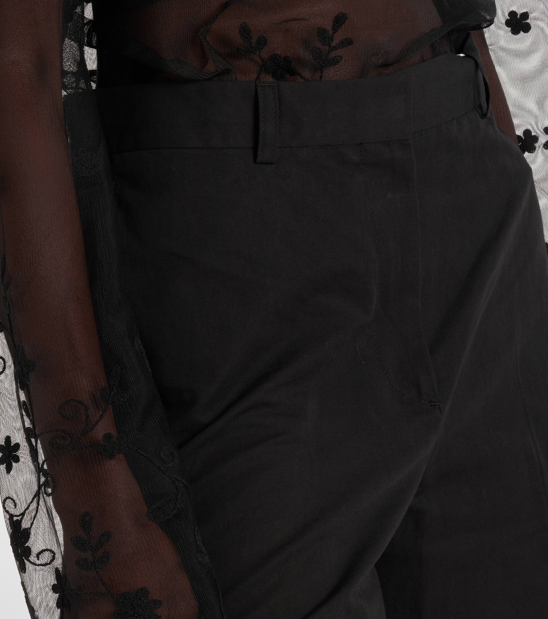 Cotton and linen Bermuda shorts - 4