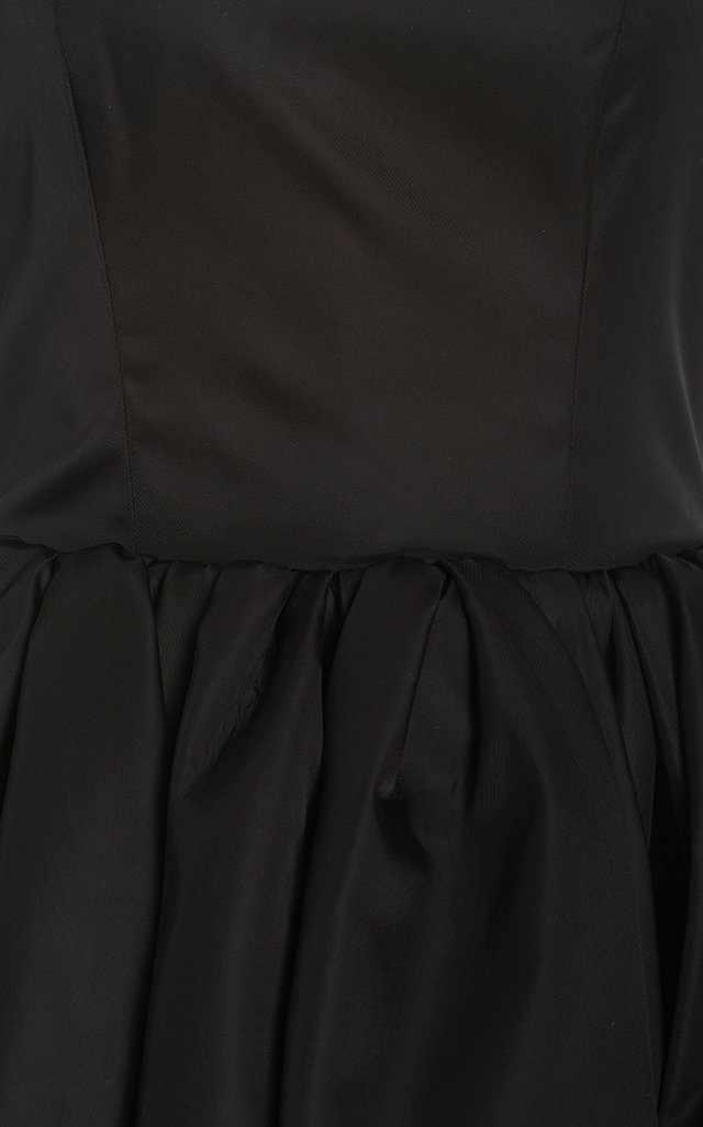 Re-Nylon gabardine midi dress in black - Prada