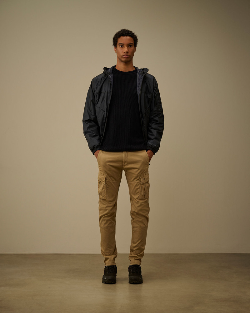 C.P. Company Cotton Sea Island Ribs Crewneck Lens Sweater outlook