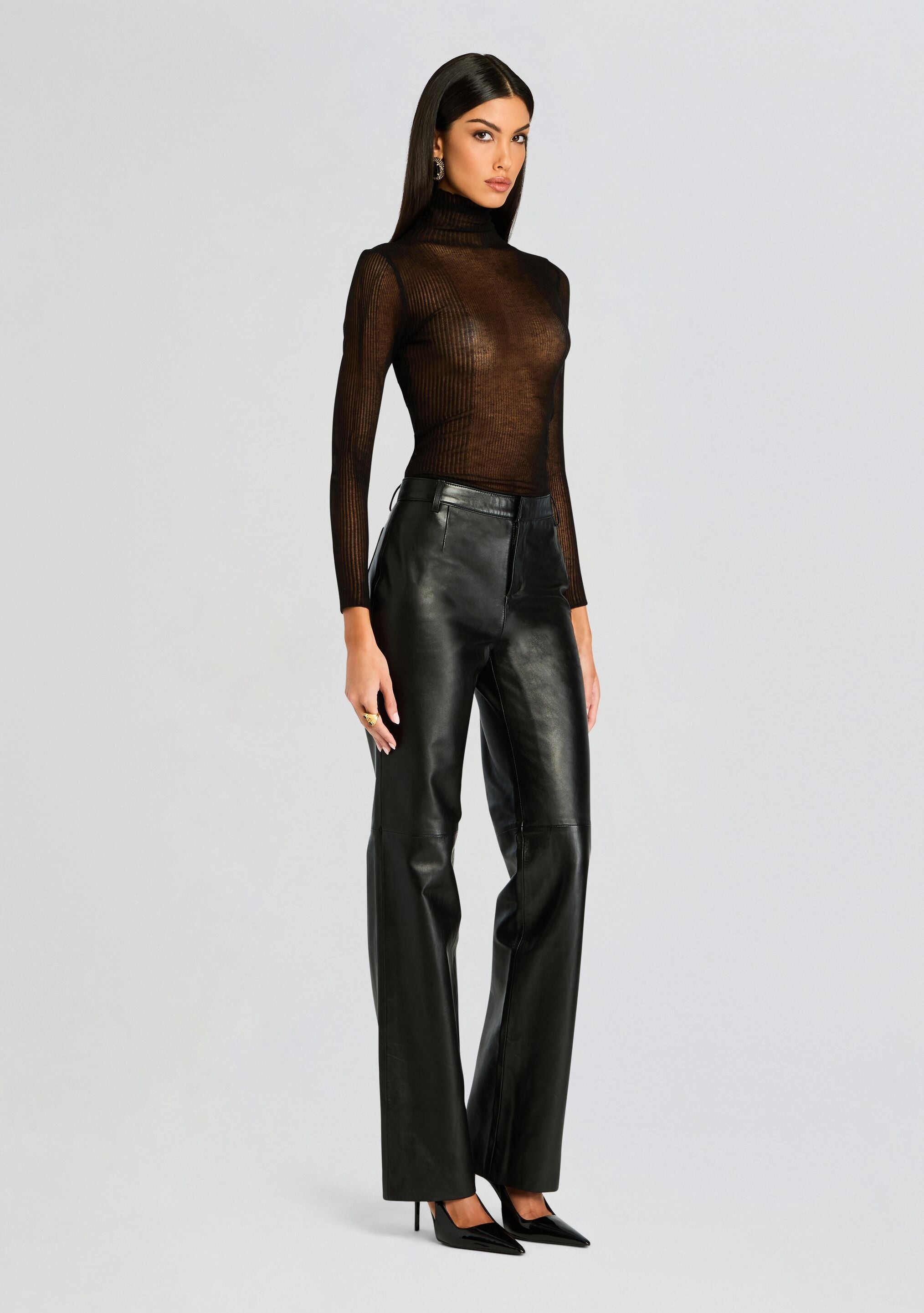 ADELINA LEATHER PANT - 3
